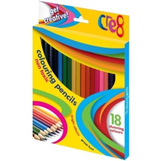 Cre8 Colouring Pencils (18pcs)- Assorted