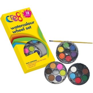 Cre8 Watercolour Wheel Set 18 Colours