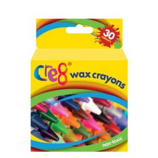 Cre8 Jumbo Wax Crayons (Pack of 12) - Assorted Colours