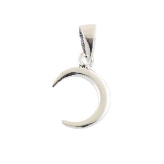 Sterling Silver Crescent Pendant 