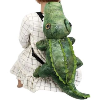 Crocodile Back Pack With Black Loop And Adjustable Straps