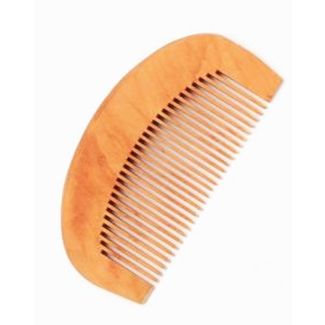 Curved Wooden Hair Comb - 10cm
