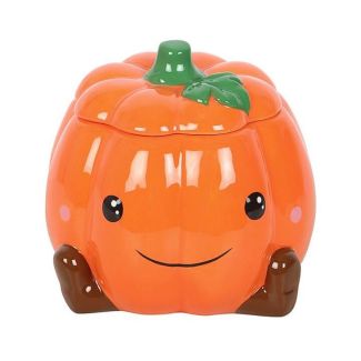 Cute Ceramic Pumpkin Oil Burner and Wax Warmer 