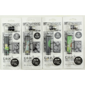 D&K R and M Design Glass Pipe with Silver Screen- Assorted