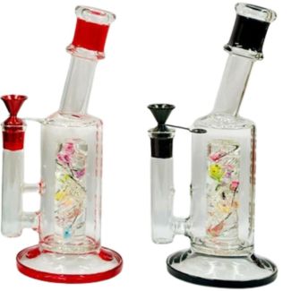 Dab Glass Bong 9.8 Inches - Assorted