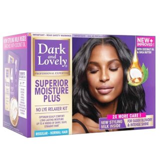 Wholesale Dark and Lovely Superior Moisture Plus No Lye Relaxer Kit -Regular 