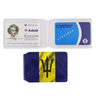 Wholesale Barbados Flag Design Travel Card Holder 