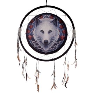 Lisa Parker Guardian of the Fall Wolf Dreamcatcher - 60cm