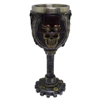 Decorative Steampunk Skull Goblet