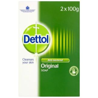 Dettol Original Antibacterial Twin Pack Bar Soap (2 X100g)