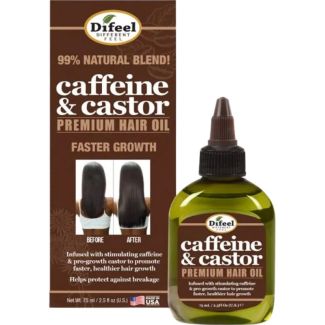 Difeel Premium Hair Oil - Caffeine & Castor (75ml)