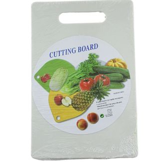 White Kitchen Cutting Board – Compact Food Preparation Board (28cm x 18.5cm)