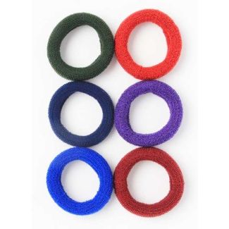 Molly & Rose Large jersey knit donut elastic in School colours-1.5cm x 5cm