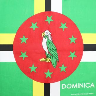 Dominica Flag Print Bandanas (With Writing)