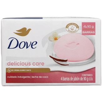 Dove PH Neutral Delicious Care Soap Bar (4x90g) 