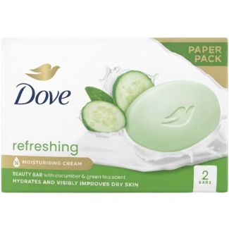 Dove Refreshing Moisturising Cream Bar (2x90g)