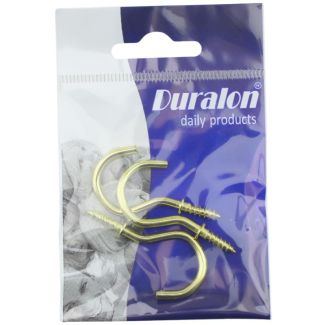 Duralon 3pcs Brass Cup Hooks