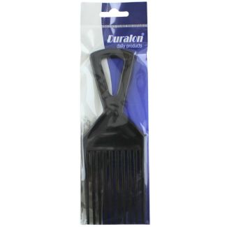 Duralon Afro Hair Comb - Black - 17cm