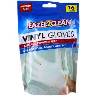 Eazee2Clean Vinyl Gloves (16PK)