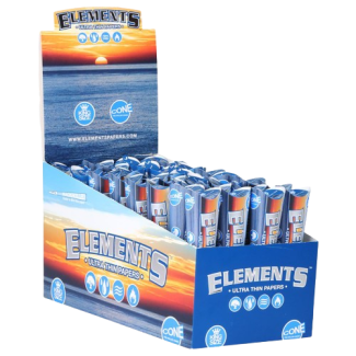 Elements Blue Ultra Thin King Size Backrolled Cones