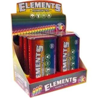 Elements Perforated Rainbow Tips -  100 Pre-Rolled Tip