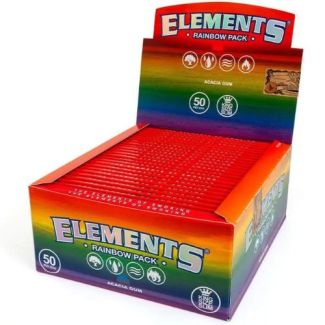Elements Rainbow King Size Slim Rolling Papers - 50 Booklets
