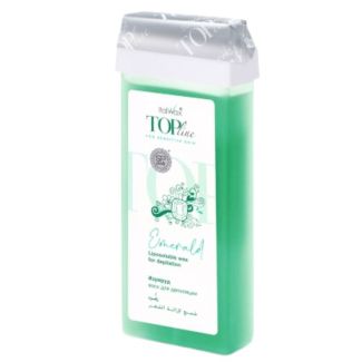 Italwax Liposluble Cartridge Warm Wax  for Sensitive Skin - Emerald