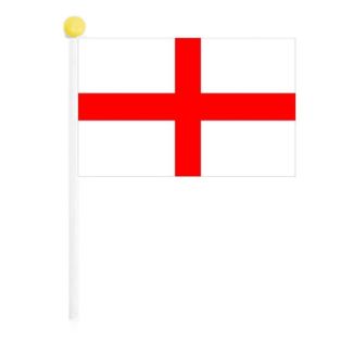 St George's England Cross Hand Flag - 9cmx6cm 