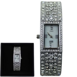 Eton Ladies Bracelet Watch – Silver with Crystal Detail