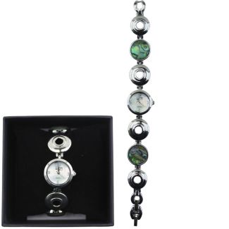 Eton Ladies Circle Link Bracelet Watch – Silver
