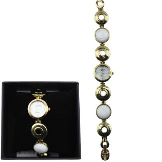 Eton Ladies Circle Link Bracelet Watch – Gold