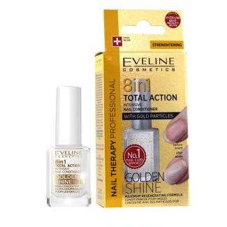 Wholesale Eveline 8-IN-1 Total Action Intenstive Nail Conditioner - Golden Shine 