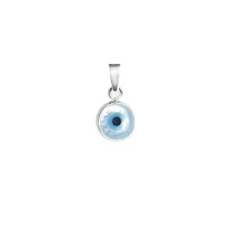 Sterling Silver Evil Eye Design Pendant 