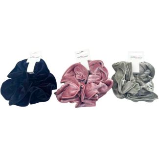 Extra Large Double-Layered Velvet Scrunchie – Assorted