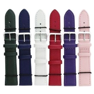 Extra Long Leather Watch Straps - Assorted - 20mm
