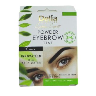 Wholesale Delia Cosmetics Powder Eyebrow Tint - 1.0 Black
