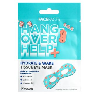 Face Facts Hangover Help Hydrate & Wake Tissue Eye Mask 