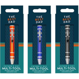 Father's Day 8-in-1 Multi-Tool Pen with Interchangeable Screwdriver Bits