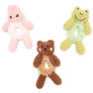 Faux Fur Scrunchie Animal Shaped - Assorted (5cm)
