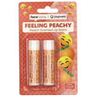 Wholesale Face Facts Joypixels Scented Lip Balm- Feeling Peachy