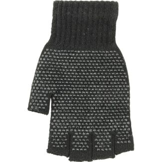 Fingerless Gripper Gloves for Men - Black