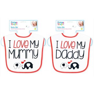 First Steps Baby Bib In Assorted Design 