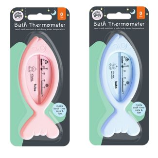 Fish Shaped Bath Thermometer - Assorted Colours 