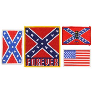 Flags Iron-On Patches - Assorted Designs