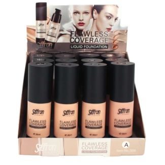 Wholesale Saffron Flawless Coverage Liquid Foundation - Tray A