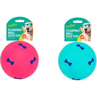 Floating Dog Ball Toy with Squeaker – Assorted