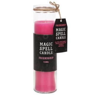 Wholesale Floral "Friendship" Spell Tube Candle 
