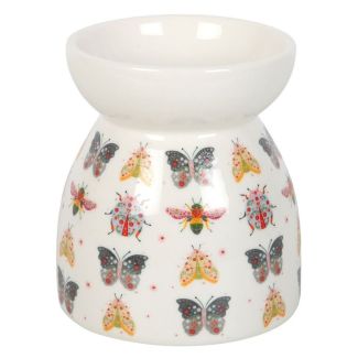 Floral Bug Print Oil Burner and Wax Warmer