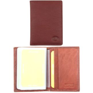 Florentino Genuine Leather Credit Card Holder - Red Brown Colour
