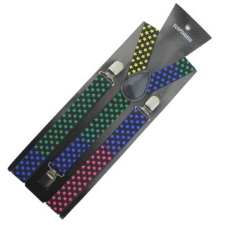 Printed Fashion Braces - Coloured Stars